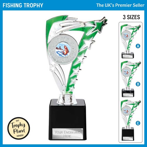 Green fishing star - green,