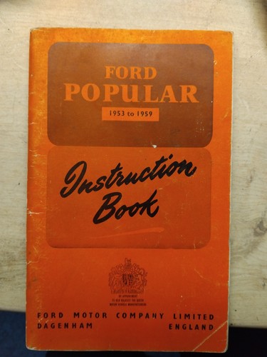 Ford popular 103e instruction - popular,