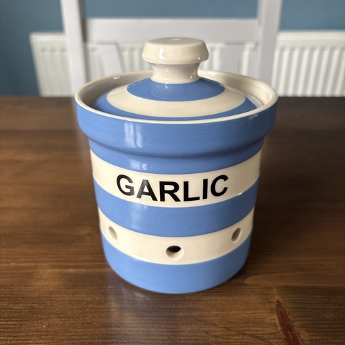 Green cornishware garlic - t, g