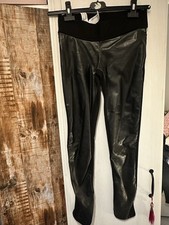 Zara basic leggins ladies faux leather trousers M