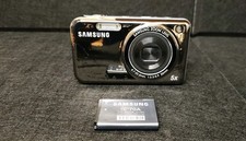 Samsung PL120 14.2MP Digital Camera - Silver Chrome TESTED 