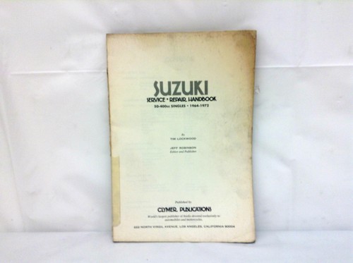 Clymer suzuki shop - shop, manual