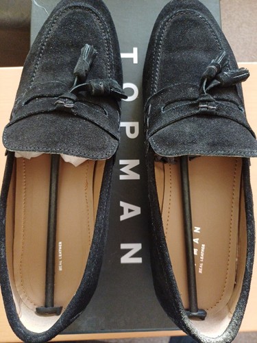 Topman black colburn - topman, suede