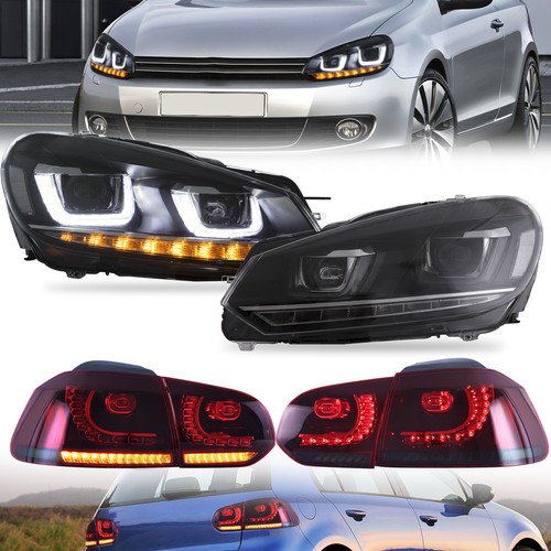 Vland headlights red smoked - headlights+red,