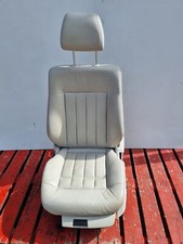 Mercedes E Class Seat Passenger Left Front Cream Leather Saloon W212 09-16 