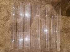 6 Pack Acrylic Nail Polish Rack Clear Wall Mounted Shelf Holder Display Storage