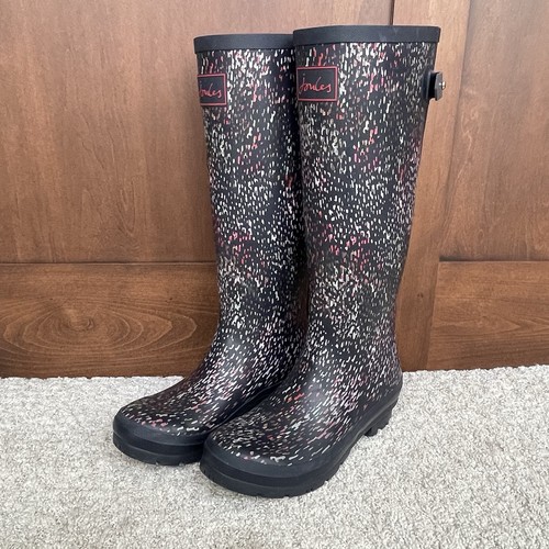 Joules welly print tall rain - print,