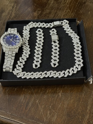 Men iced out jewellery - men's,