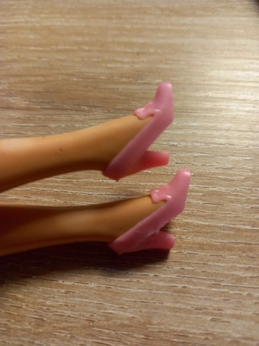 Vintage pink plastic shoes - plastic,