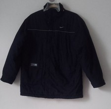 Nike  Insulated Padded Jacket Size L 192-198 Navy Blue Logo Nylon Sports No Hood