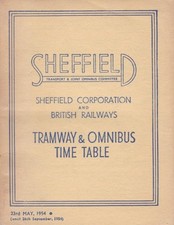 SHEFFIELD BUS TIMETABLE BOOK