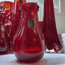 Vintage Whitefriars Ruby Red