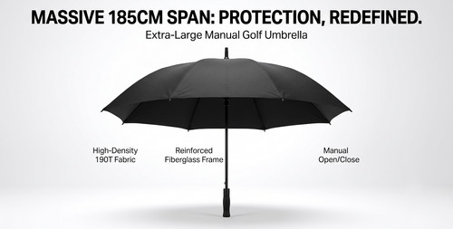 185cm large golf umbrella male - 185cm,