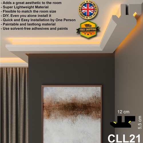 Led cornice coving - molding, xps