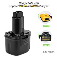 For Dewalt 7.2V DW9057 DE9057 DE9085 DW920K DW925K DW968K 5000mAh Ni-MH Battery
