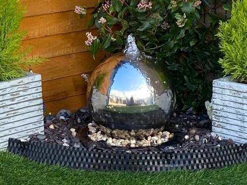 30cm stainless steel sphere - stainless,