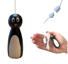 Hand Painted Wooden Penguin