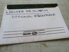 LAND ROVER SERIES 2A 3, 109 V8 OPTIONAL EQUIP PARTS MICRO FICHE SLIDES SET OF 2