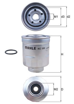 Mahle 389d fuel - kc, filter
