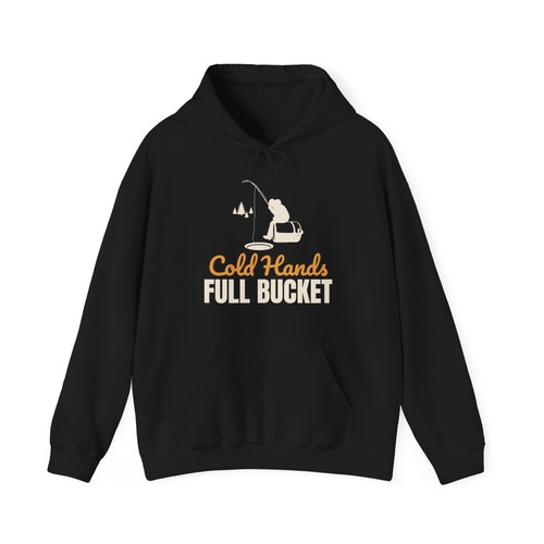Ice fishing hoodie cold hands - ice,
