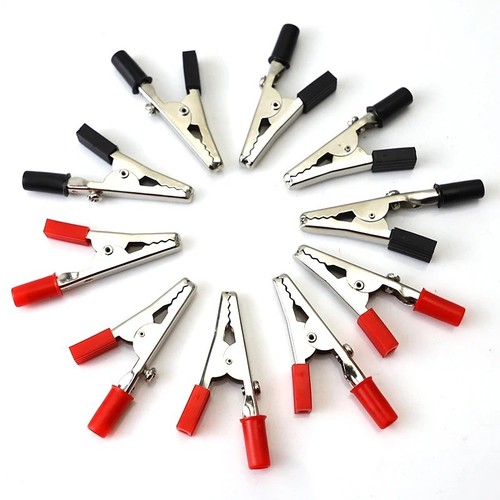 Insulated crocodile clips - 10, x