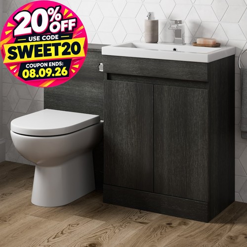 600mm charcoal grey bathroom - 600mm,