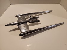 1950 51 52 Oldsmobile Hood Ornament Rocket Plane Jet Chrome Vintage Rat Rod Hot
