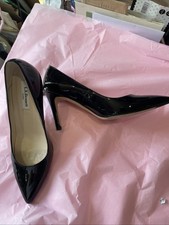 L.K.Bennett Black Size 4.5 (37.5) High Heal Patent Leather Shoes