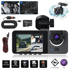 Dash Cam 3-Channel 170°Front
