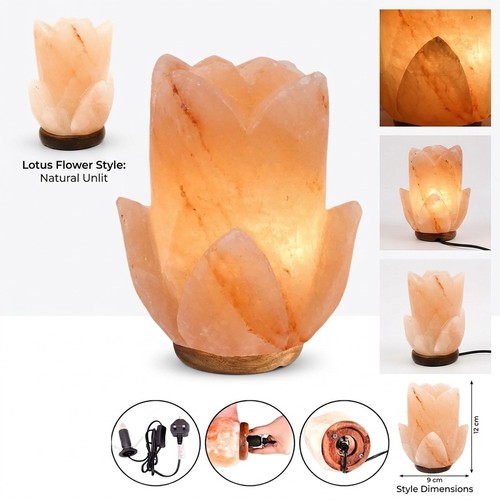 Flower shape himalayan salt - himalayan,