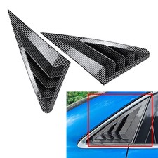 Carbon Rear Window Louver Shutter Cover Trim For Audi A3 S3 8V RS3 Sedan 2014-20