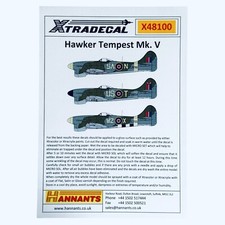 Xtradecal 1/48 Hawker Tempest Mk.V Decals (X48100)