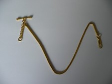 Single albert   gold plated