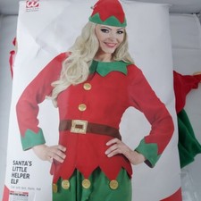 Ladies SANTA'S LITTLE HELPER ELF  costume MISSING COINS ON JACKET BOTTOM