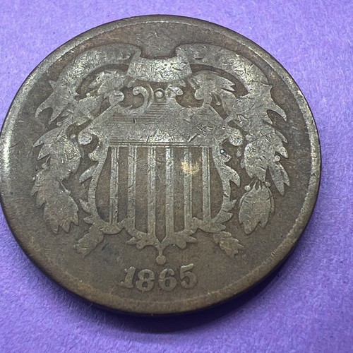 1865 two cent copper - two,