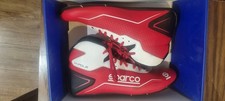 Sparco K-Pole Karting Boots Red Driving Go Kart Shoes UK Size 8.0 EU 42 USA 9