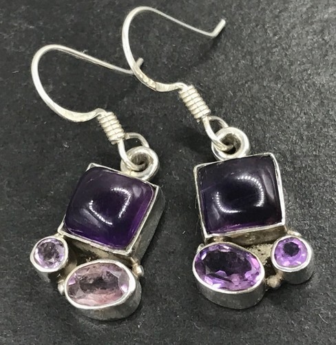Amethyst natural gemstone drop