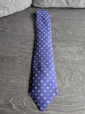 Hermes Blue Silk Tie