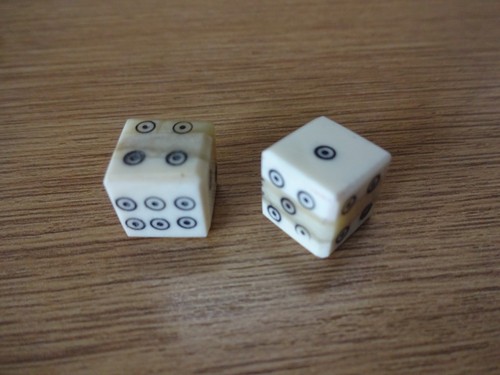 Pair hand crafted bone - a,