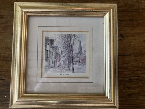 Framed miniature print horsham - framed,