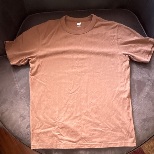 Uniqlo men brown crew neck - crew,
