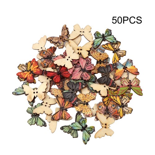 50pcs mixed color butterfly - 50pcs,