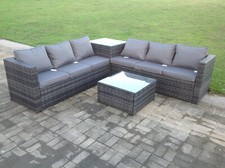 Fimous 6 Seater Grey Outdoor