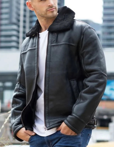 Modern mens black leather - modern,