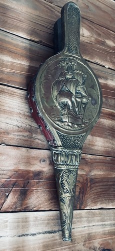 Vintage brass fireplace - vintage,