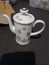Vintage Mitterteich Bavaria Porcelain Coffee Pot w/Floral Print