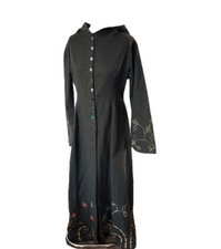 Green Pagan Norse Viking Runes Customised Long Nature Coat 10 12 UK Festival