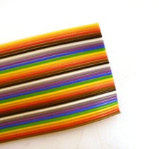 RS Speedbloc IDC Coloured Ribbon Cable AWG 28 7/36 300V 105'C 1 Metre OMR3A