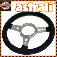 14" Astrali® Alcantara Suede Classic Steering Wheel Compatible Moto Lita Boss