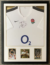 Rare Jonny Wilkinson Martin Johnson Signed England Rugby Shirt + COA PROOF 2003